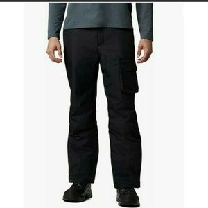 COLUMBIA BLACK NWOT SIDE CARGO POCKET SNOWBOARD PANTS size XL